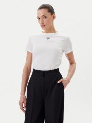 BOSS T-Shirt C_Elogo_21 50540260 Biały Slim Fit. Białe t-shirty Boss, xl, bez wzorów, z bawełny, bez kołnierzyka, bez ramiączek. Za 189.99 zł.