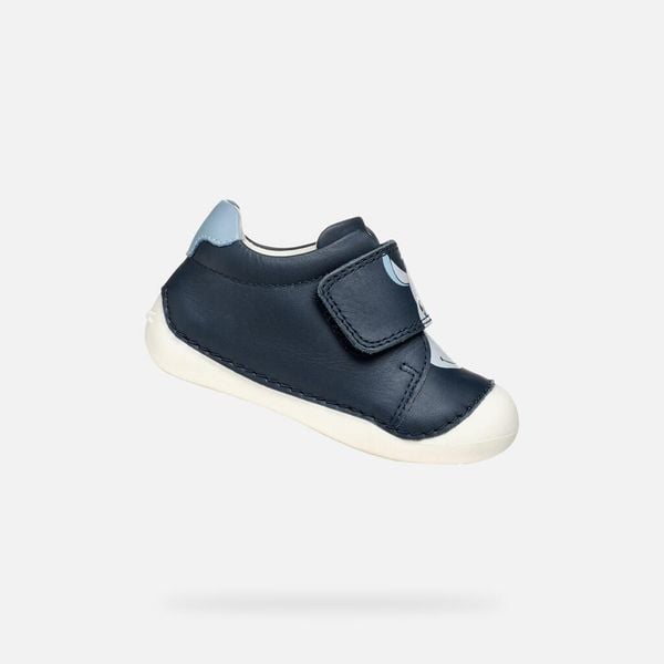 Buty GEOX B TUTIM Niebieski. Niebieskie trekkingi Geox, ze skóry, trekkingowe. Za 133.99 zł.