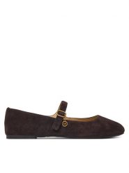 MICHAEL Michael Kors Baleriny Nellie 40F6NLFP1S Brązowy. Brązowe baleriny MICHAEL Michael Kors, bez wzorów, ze skóry, bez obcasa. Za 569.99 zł.