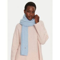 Szalik Tommy Hilfiger. Niebieskie szaliki TOMMY HILFIGER, bez wzorów. Za 369.99 zł.