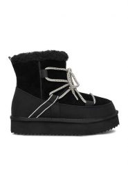 DeeZee Śniegowce DZN-024 Czarny. Czarne trapery i śniegowce DeeZee, ze skóry. Za 299.99 zł.