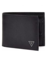 Guess Portfel w kolorze czarnym - 12 x 9,8 x 1,5 cm rozmiar: onesize. Czarne portfele Guess, z aplikacjami, z materiału. Za 217.99 zł.