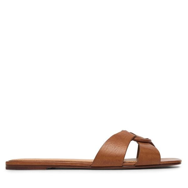 Klapki Polo Ralph Lauren. Brązowe klapki Polo Ralph Lauren, bez wzorów, bez obcasa. Za 1,499.00 zł.