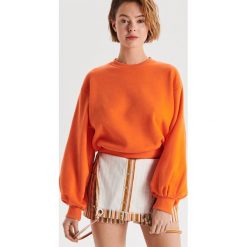 Krótka bluza z balonowymi rękawami - Pomarańczowy. Bluzy Cropp. Za 69.99 zł.