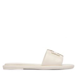 Klapki Tory Burch. Białe klapki Tory Burch, bez wzorów, bez obcasa. Za 1,119.00 zł.