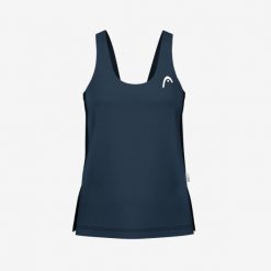 SPIRIT Tank Top Women. Niebieskie topy Head, s, bez wzorów, bez kołnierzyka, bez ramiączek. W wyprzedaży za 207.00 zł.