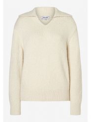 More & More Sweter w kolorze beżowym rozmiar: 44. Brązowe swetry More & More, bez wzorów, bez ramiączek. Za 124.95 zł.