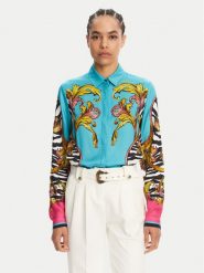 Versace Jeans Couture Koszula 78HAL2P1 Niebieski Regular Fit. Niebieskie koszule Versace Jeans Couture, m, bez wzorów, z jeansu, bez kołnierzyka, bez ramiączek. Za 1,239.00 zł.