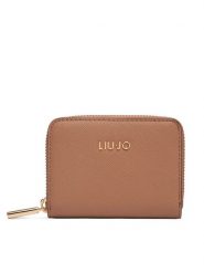 Liu Jo Mały Portfel Damski S Zip Around AA5169 E0087 Brązowy. Brązowe portfele Liu Jo, bez wzorów, ze skóry. Za 179.99 zł.
