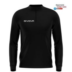 Bluza Sportowa Givova Czarno 2XL - Oddychająca i Techniczna. Czarne bluzy sportowe Givova, xl, bez wzorów, z poliesteru, bez kaptura. Za 164.99 zł.