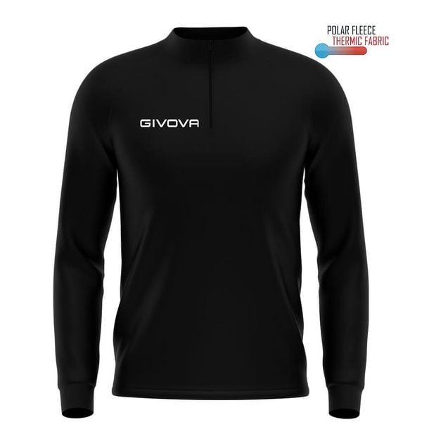 Bluza Sportowa Givova Czarno 2XL - Oddychająca i Techniczna. Czarne bluzy Givova, xl, bez wzorów, z poliesteru, bez kaptura. Za 87.47 zł.