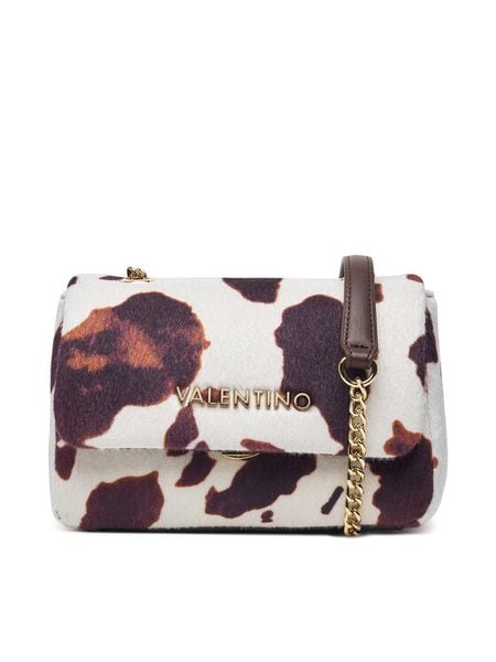 Valentino Torebka VBSA9D05COW Kremowy. Białe torebki klasyczne Valentino, bez wzorów, z materiału, bez dodatków. Za 589.99 zł.