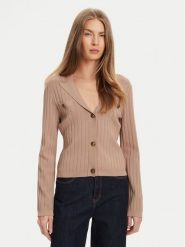 Guess Kardigan W5YR11 Z0130 Beżowy Regular Fit. Brązowe kardigany Guess, xxl, z aplikacjami, z wiskozy. Za 475.00 zł.