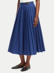 MAX&Co. Spódnica plisowana Gonna 2616101054200 Niebieski Regular Fit. Niebieskie spódnice MAX&Co., bez wzorów, z bawełny, plisowane. Za 949.99 zł.