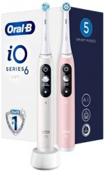 Szczoteczka magnetyczna Oral-B iO 6 Duo biały/różowy. Szczoteczki elektryczne ORAL-B. Za 899.00 zł.