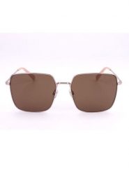 Levi's Damskie okulary przeciwsłoneczne w kolorze złoto-jasnobrązowym rozmiar: 56. Brązowe okulary przeciwsłoneczne Levi's®, bez wzorów, z tworzywa sztucznego. Za 174.95 zł.