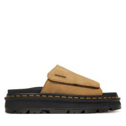 Klapki Dr. Martens. Brązowe klapki Dr. Martens, bez wzorów, bez obcasa. Za 679.99 zł.