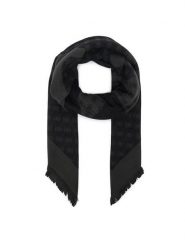 Guess Chusta AW5657 POL03 Szary ciemny. Szare rękawiczki Guess, z aplikacjami, z poliesteru. Za 194.99 zł.