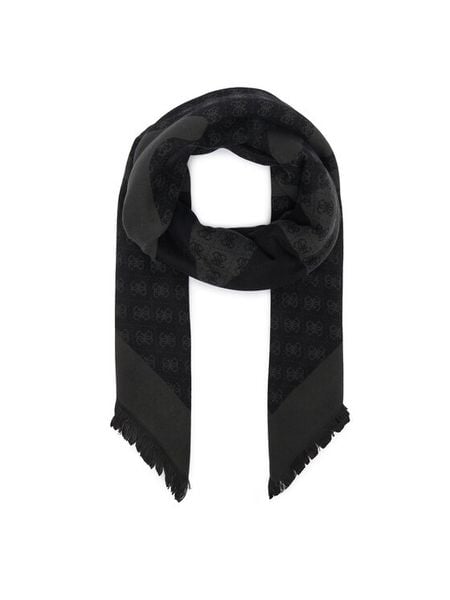 Guess Chusta AW5657 POL03 Szary ciemny. Szare rękawiczki Guess, z aplikacjami, z poliesteru. Za 194.99 zł.