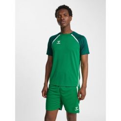 Koszulka Hummel Lead 2.0. Zielone bluzki Hummel, bez wzorów, sportowe, bez kołnierzyka, bez ramiączek. Za 170.00 zł.