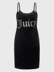 Juicy Couture Sukienka codzienna Rae JCWE222003 Czarny Slim Fit. Czarne sukienki Juicy Couture, na co dzień, xs, bez wzorów, z syntetyku, bez kołnierzyka, bez ramiączek, proste. Za 279.99 zł.