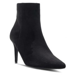 Botki Jenny Fairy. Czarne botki Jenny Fairy, bez wzorów, bez obcasa, na szpilce, bez zapięcia. Za 149.99 zł.