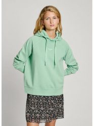Pepe Jeans Bluza w kolorze jasnozielonym rozmiar: S. Zielone bluzy Pepe Jeans, s, bez wzorów, z bawełny, z kapturem. Za 176.08 zł.