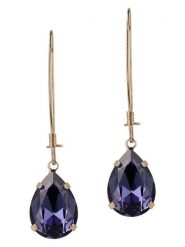 Otazu Pozłacane kolczyki z kryształami Swarovski rozmiar: onesize. Żółte kolczyki Otazu, z kryształem, pozłacane, z zapięciem typu bigiel. Za 100.99 zł.