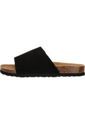 Sandały damskie Cruz Amarante. Czarne sandały CRUZ, bez wzorów, z materiału, eleganckie, bez obcasa, bez zapięcia. Za 208.00 zł.