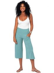 Aller Simplement Spodnie w kolorze błękitnym rozmiar: 38/40. Niebieskie spodnie materiałowe Aller Simplement, na co dzień, bez wzorów, z materiału, z podwyższonym stanem. Za 56.99 zł.