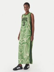 Adidas Sukienka codzienna Farm Rio Premium KD4620 Zielony Slim Fit. Zielone sukienki Adidas, na co dzień, l, bez wzorów, z syntetyku, bez kołnierzyka, bez ramiączek, proste. Za 479.99 zł.