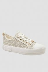 MICHAEL KORS Białe logowane trampki damskie, Rozmiar 41. Białe trampki Michael Kors, bez wzorów, bez zapięcia. Za 1,089.99 zł.