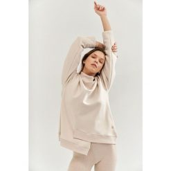 Bluza do jogi Moonholi Comfy Milky Way Sweatshirt z asymetrycznym krojem. Brązowe bluzy MOONHOLI, m, bez wzorów, bez kaptura. Za 429.00 zł.