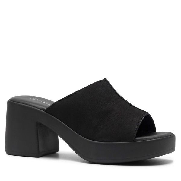 Klapki Lasocki. Czarne klapki Lasocki, bez wzorów, bez obcasa. Za 179.99 zł.