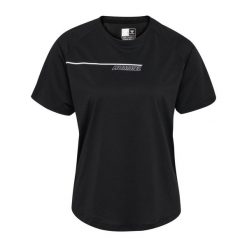 T-shirt damski Hummel hmlCOURT. Czarne t-shirty Hummel, bez wzorów, bez kołnierzyka, bez ramiączek. Za 157.50 zł.