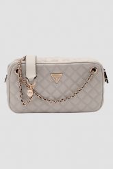 GUESS Torebka damska w kolorze taupe Giully II. Brązowe kopertówki Guess, z aplikacjami, z materiału, bez dodatków. W wyprzedaży za 469.99 zł.