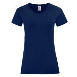Koszulka Damska Iconic 150. Niebieskie bluzki FRUIT OF THE LOOM, xs, bez wzorów, sportowe, bez kołnierzyka, bez ramiączek. Za 28.99 zł.