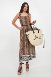 Sukienka damska z motywem zwierzęcym LIU JO. Sukienki Liu Jo, l, bez wzorów, bez kołnierzyka, bez ramiączek. Za 729.00 zł.