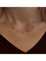 OR Carats Złoty naszyjnik z elementami ozdobnymi - dł. 40 cm rozmiar: onesize. Żółte naszyjniki OR Carats, z ametystem, złote. Za 1,217.99 zł.