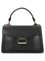 Wojas Skórzana torebka w kolorze czarnym - 18 x 12 x 5 cm rozmiar: onesize. Czarne torby na ramię Wojas, bez wzorów, z materiału, przez ramię, bez dodatków. Za 244.99 zł.