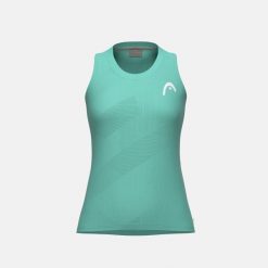 PRO Damski Top. Niebieskie koszulki sportowe Head, bez wzorów, z dzianiny, bez ramiączek, tenisowe. Za 230.00 zł.