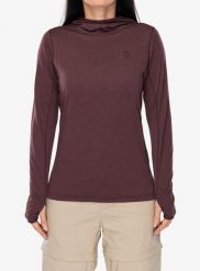 Bluza z kapturem damska Fjallraven Abisko Sun-hoodie. Czerwone bluzy Fjällräven, na lato, m, bez wzorów, z materiału, z kapturem. Za 390.49 zł.