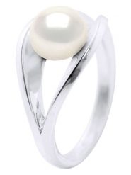 ATELIERS SAINT GERMAIN Srebrny pierścionek z perłą rozmiar: 52. Białe pierścionki ATELIERS SAINT GERMAIN, z perłą, srebrne. Za 426.99 zł.