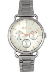 Bertha Zegarek kwarcowy "Gwen" w kolorze srebrnym rozmiar: onesize. Szare, analogowe zegarki Bertha, srebrne. Za 260.99 zł.
