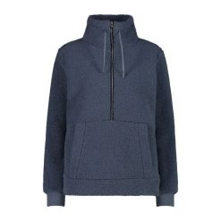 Kobieca bluza półzipowana CMP. Czarne bluzy CMP, na zimę, bez wzorów, bez kaptura. Za 323.50 zł.