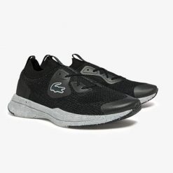 Buty do chodzenia damskie Lacoste Neo Run. Czarne trekkingi Lacoste, z gumy, do biegania. Za 267.00 zł.
