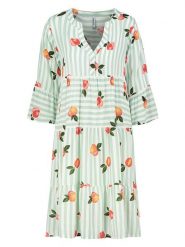 Sublevel Sukienka w kolorze miętowo-kremowym rozmiar: XL. Zielone sukienki Sublevel, xl, bez wzorów, z wiskozy, bez kołnierzyka, bez ramiączek, midi. Za 120.95 zł.