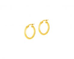 Złote kolczyki - koła, 18 mm. Żółte kolczyki Apart, złote. Za 669.00 zł.