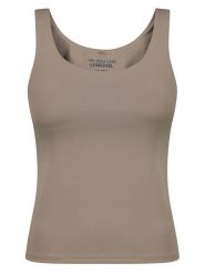 Sublevel Top w kolorze jasnobrązowym rozmiar: L. Brązowe topy Sublevel, l, bez wzorów, bez kołnierzyka, bez ramiączek. Za 60.99 zł.