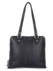 Betty Barclay Skórzana torebka w kolorze czarnym - 32,5 x 28,5 x 8 cm rozmiar: onesize. Czarne torby na ramię Betty Barclay, bez wzorów, z materiału, na ramię, bez dodatków. Za 292.20 zł.